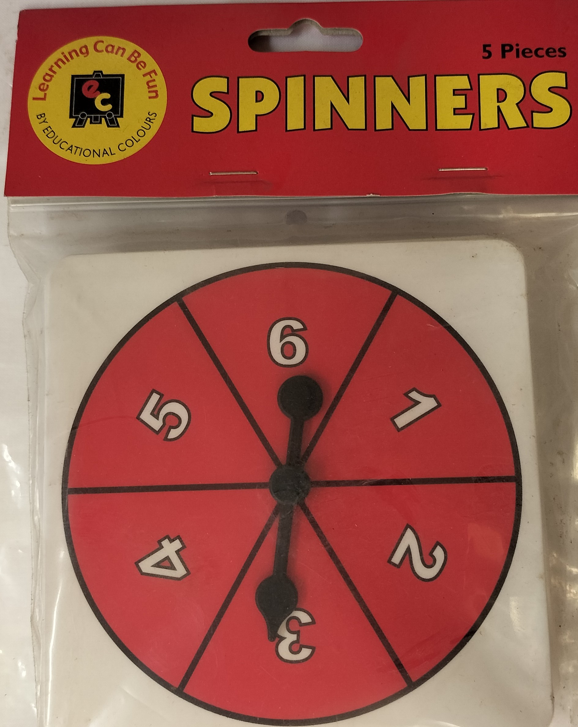 Spinners Numbers 1-6 Pk5 EC